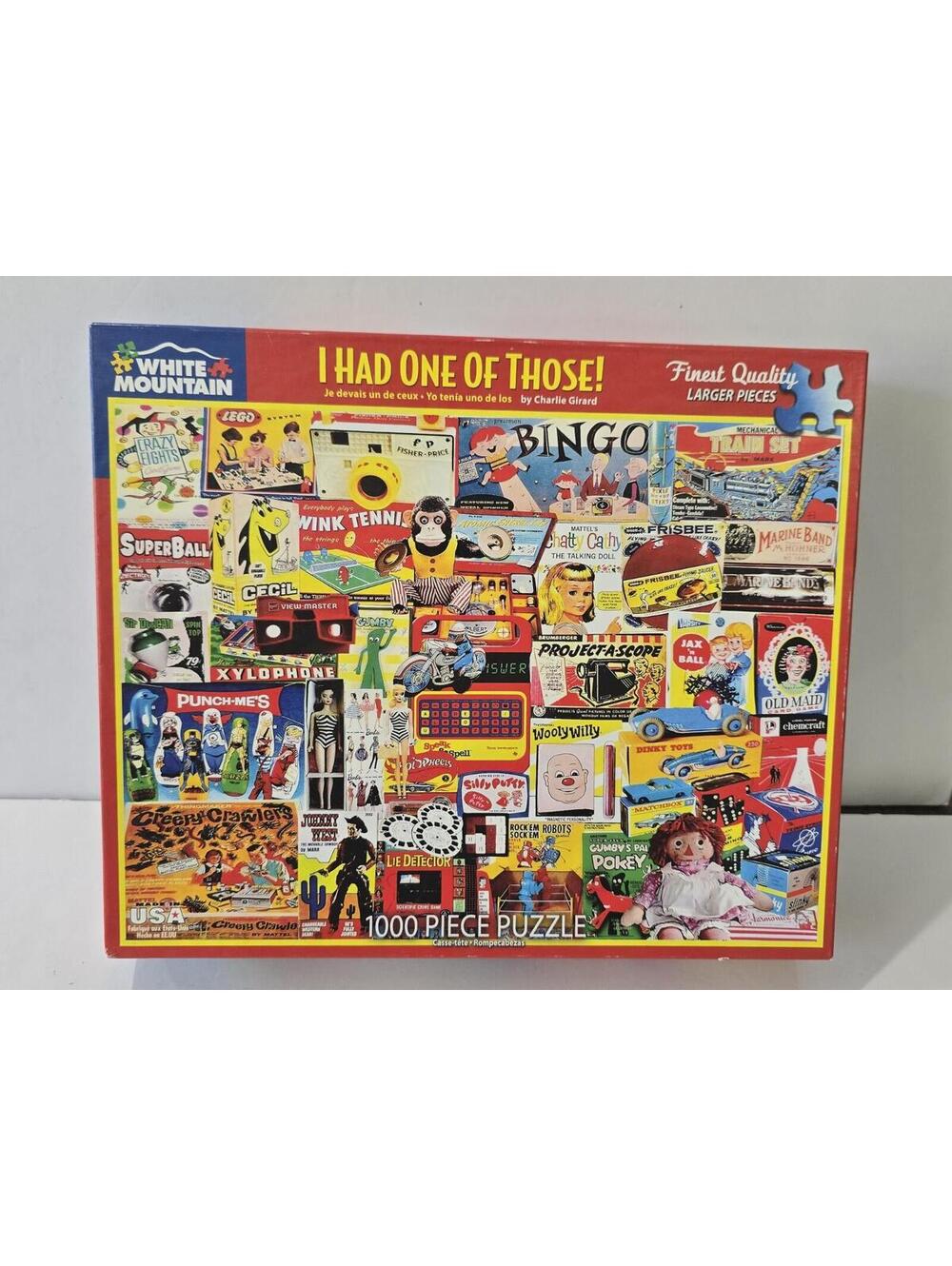 White Mountain Puzzle I Had One of Those 1000 Pc Charlie Girard 2022